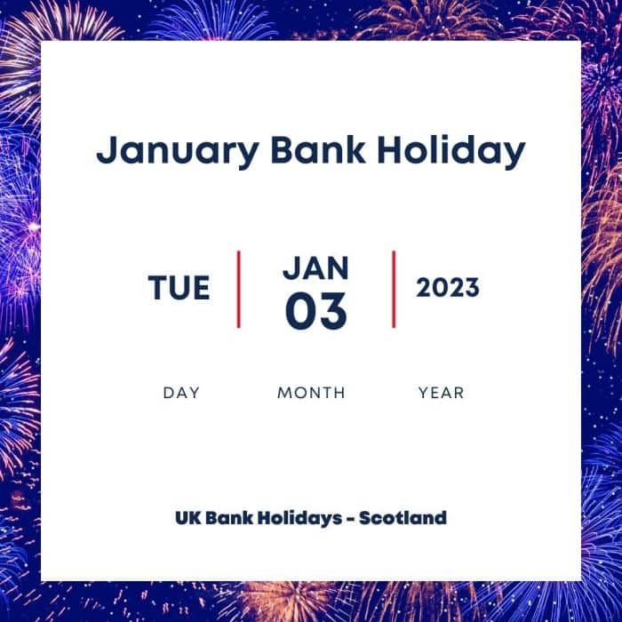 January 2nd Scotland Calendar