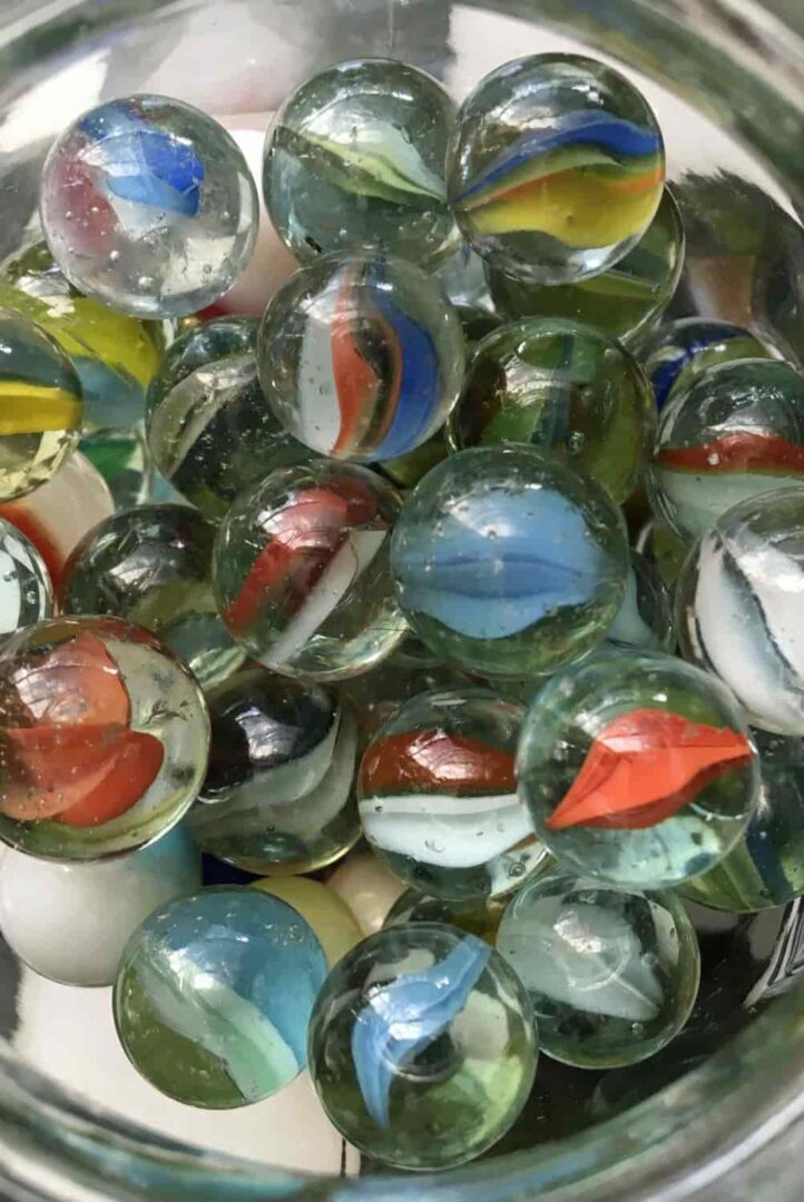 Old Marbles in a jar