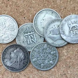 Sixpence coins