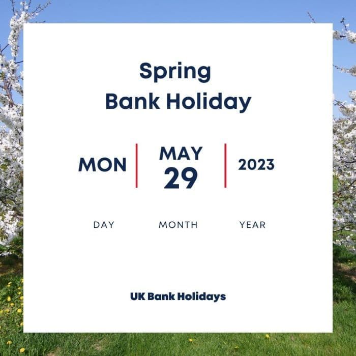 Spring  Bank Holiday Calendar