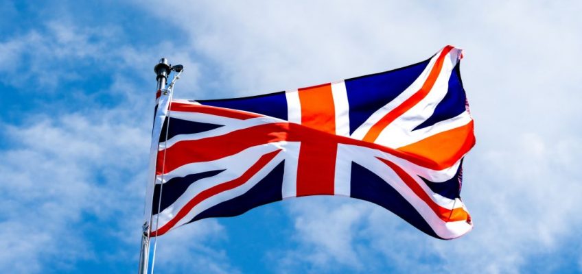 Union Jack flag for the Queens Jubilee Celebrations 2022